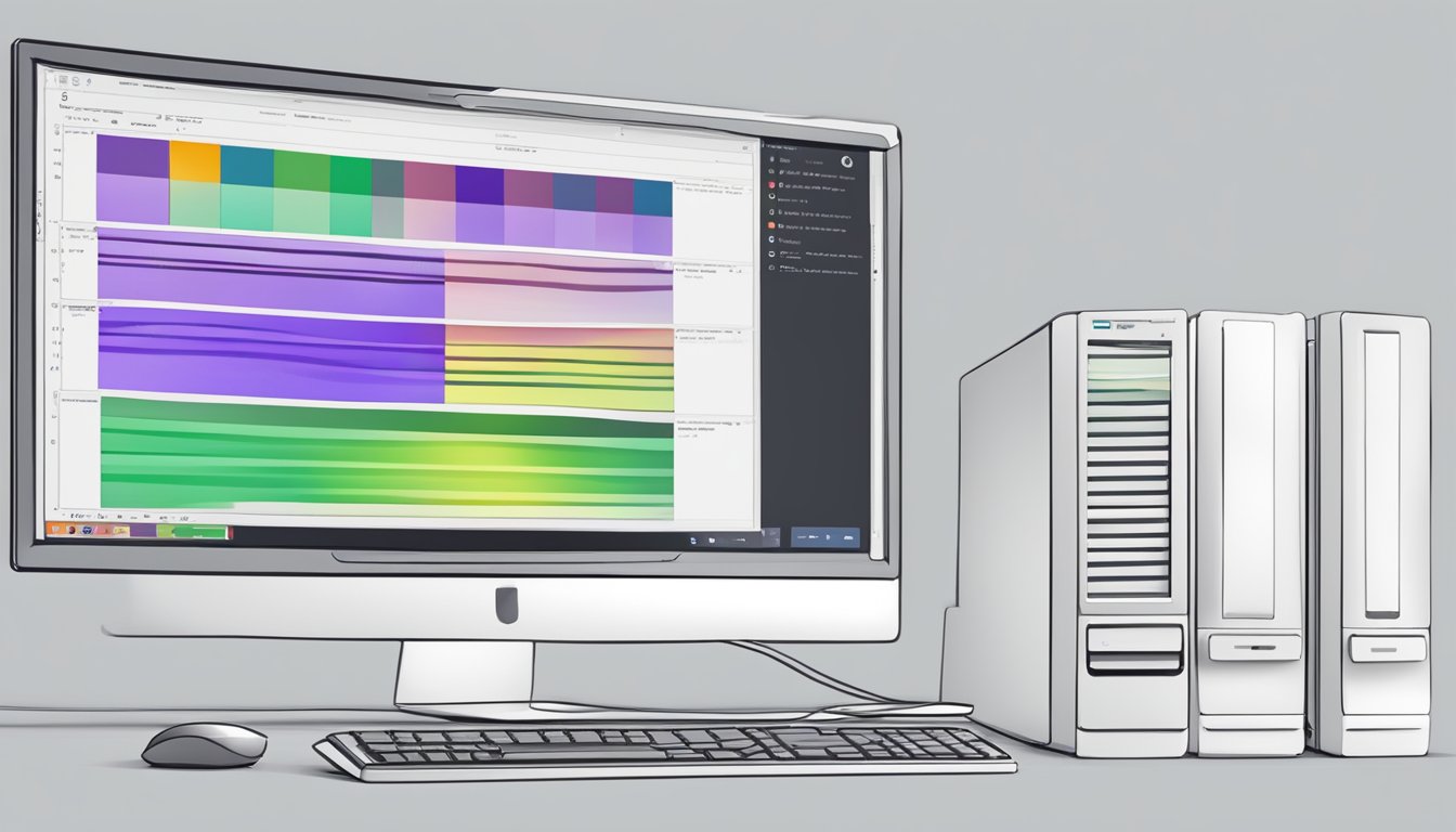 Un monitor del computer mostra la configurazione iniziale e il download di ChatGPT, con barre di avanzamento che indicano l'installazione.